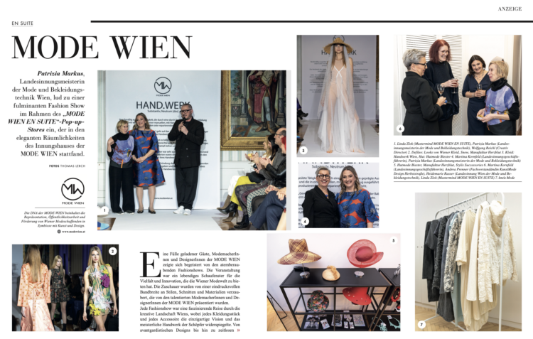 Beitrag der Mode Wien im Like It Magazin März