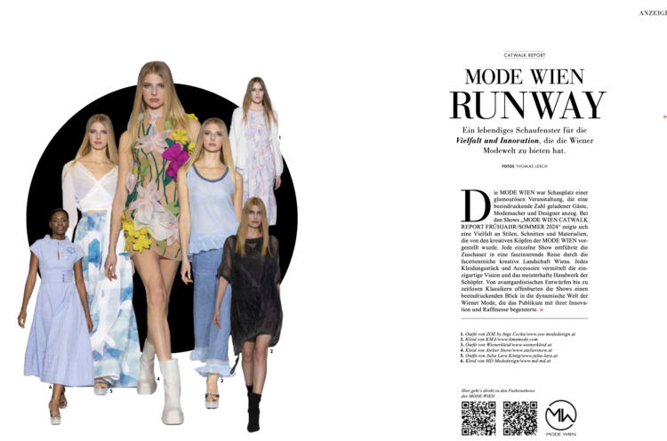 Beitrag der Mode Wien im Like It Magazin April